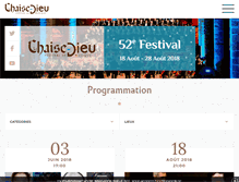 Tablet Screenshot of chaise-dieu.com